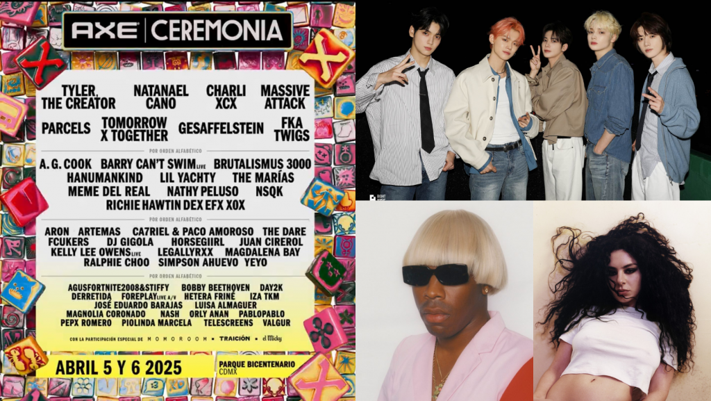 TXT, Charli XCX, Tyler El Creador, Natanael Cano y mucho más en el Ceremonia 2025