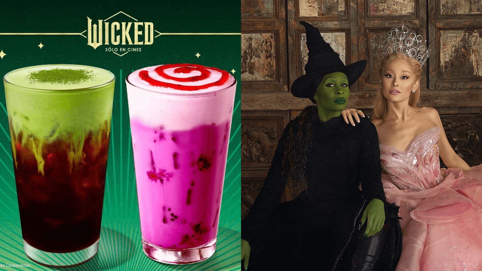 ¿Bebidas especiales? Wicked lanza bebidas tematizadas previo a su estreno