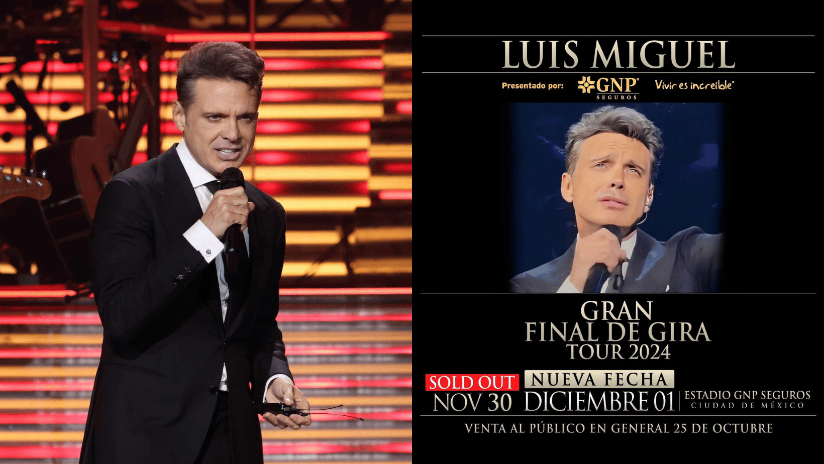 ¡HABEMUS NUEVA FECHA! Precios, venta, zonas de Luis Miguel en el Estadio GNP