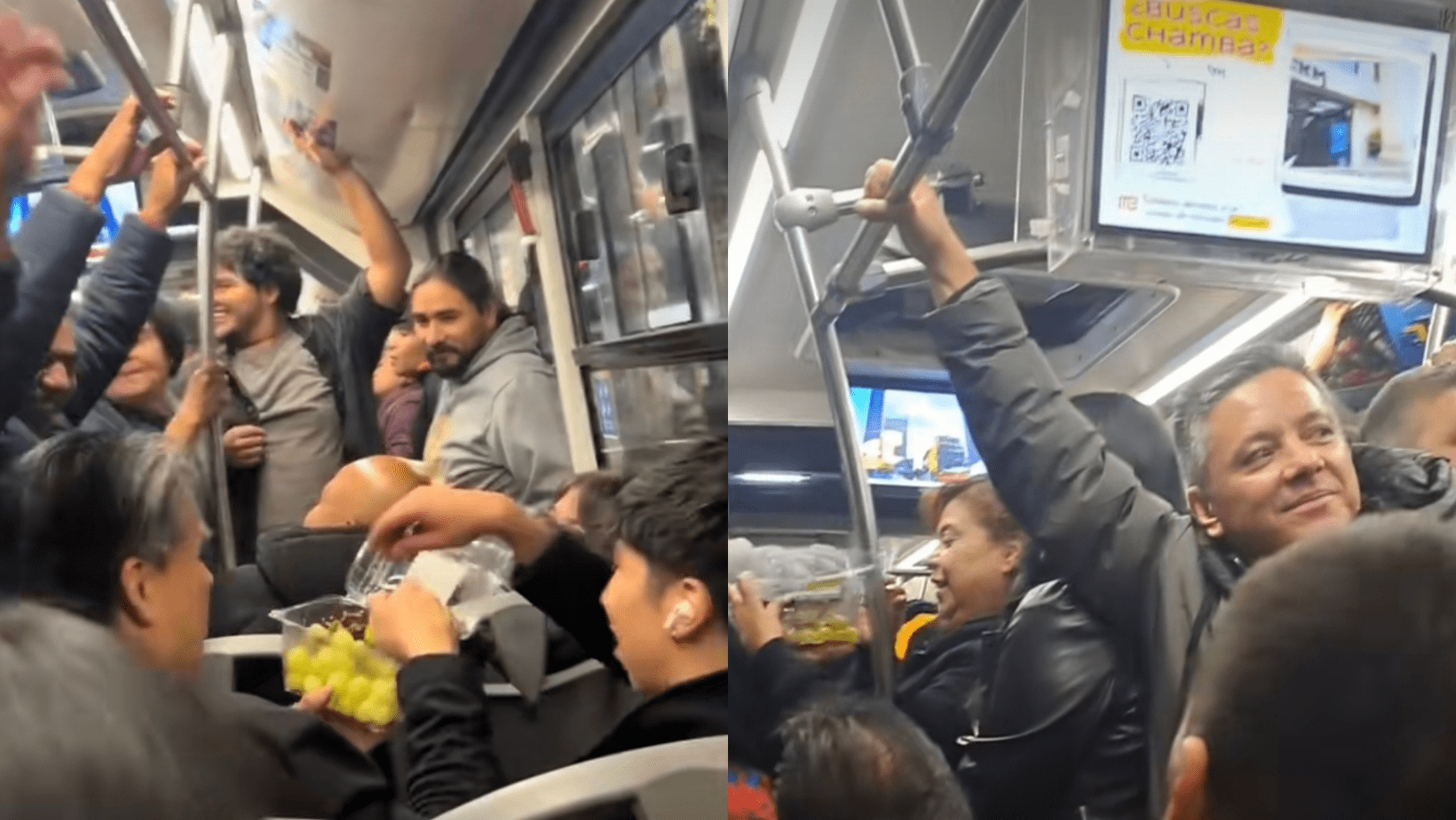 Pasajeros del Metrobús en CDMX celebran el año nuevo de una manera muy particular