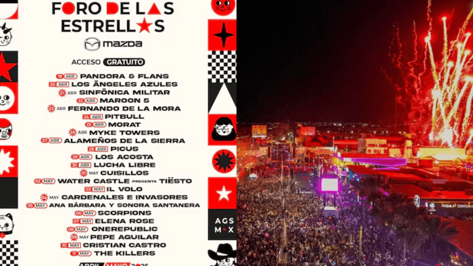 Picus, Elena Rose, Mike Towers, Morat, TIësto y más en el cartel del lujo en feria de San Marcos 2025