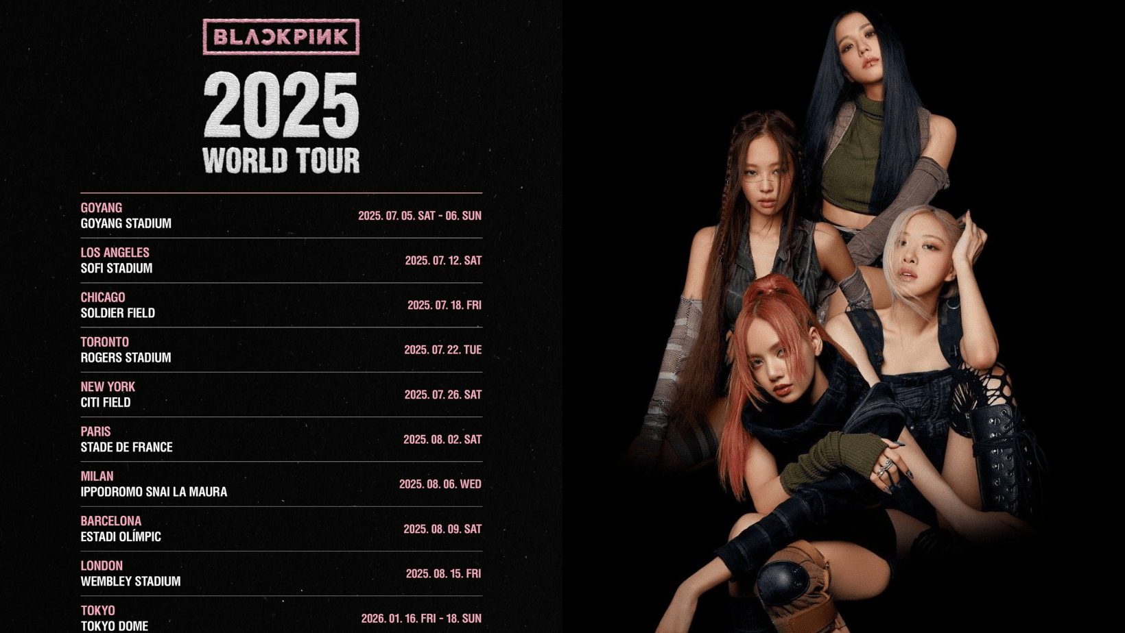 BLACKPINK ha VUELTO anuncian World Tour 2025